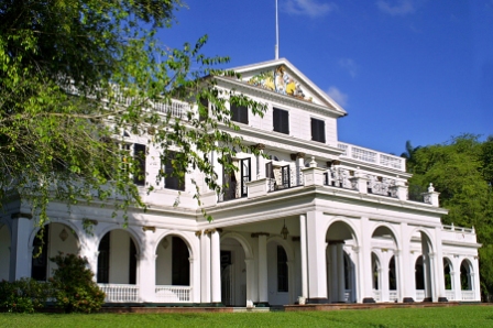 El palacio presidencial estilo victoriano, que ahora está abierto al público (clickear para agrandar imagen)